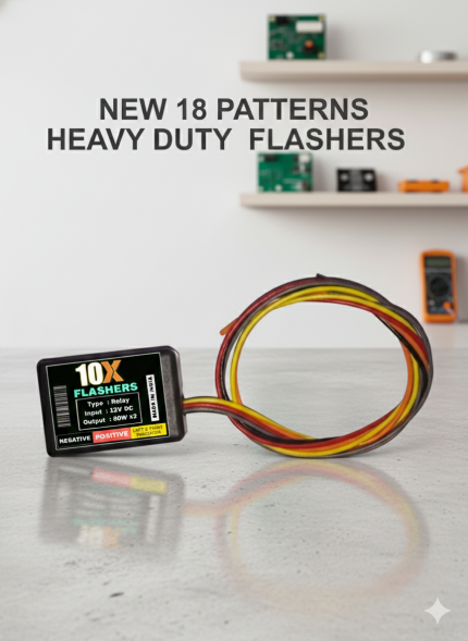Universal Hazard Flasher 18 Patterns for Motorcycles | Multi-Mode Indicator Relay