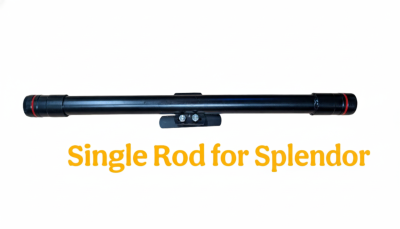 Heavy-Duty Single Rod Metal Leg Guard for Splendor – Durable Crash Protection