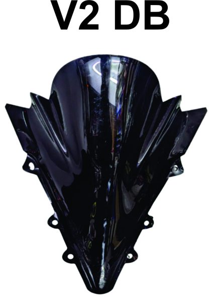 R15 V2 High-Performance Double Bubble Windshield – Sport Bike Upgrade